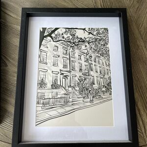 Black and White Framed Art Print